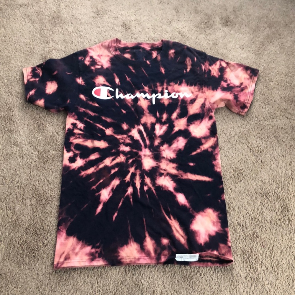diy tie dye champion tee